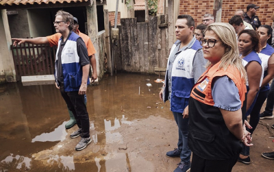 Prefeita visita áreas atingidas pela cheia do Rio Paraíba do Sul