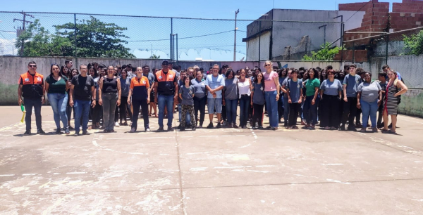 Simulado de Desocupação de Escolas promovido pela Defesa Civil na Escola Municipal de Sossego