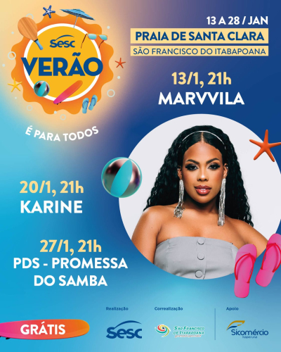 Sesc Verão: Marvvila, esporte e cultura no primeiro final de semana de programação
