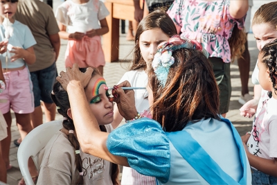 Recreação diverte as famílias no domingo (19) na Praça São Francisco de Paula