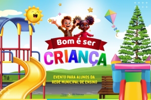 Alunos da rede municipal ganham festa do Dia das Crianças