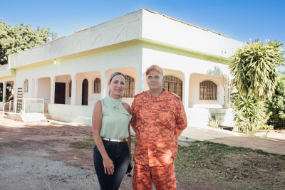 Prefeita Yara Cinthia visita local onde será instalado o destacamento do Corpo de Bombeiros em SFI
