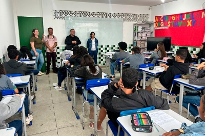 120 alunos começam Pré-IFF na E. M. Herval Luiz dos Santos