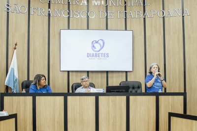 Diabetes é tema de audiência pública na Câmara Municipal