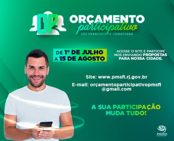 Orçamento participativo: população pode enviar sugestões