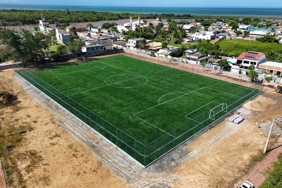 Prefeitura transforma entorno do novo campo de Barra e inaugura espaço no próximo domingo (29/03)
