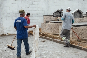 Preparação dos cemitérios segue neste sábado (01) em SFI