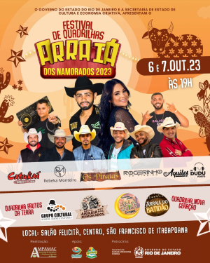 Festival de Quadrilhas - Arraiá dos Namorados nesta sexta (6) e sábado (7) no Centro
