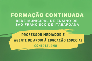 Formação Continuada fortalece práticas inclusivas na próxima segunda (19)