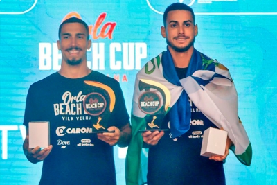 Dupla de SFI é campeã em campeonato de futevôlei no Espírito Santo