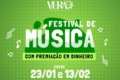 Festival de Música: inscrições para etapa de Gargaú terminam nesta quarta-feira