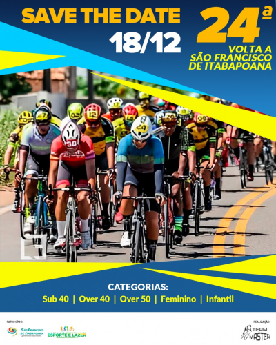 Corrida Ciclística Volta a São Francisco acontecerá em dezembro