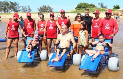 Praia para Todos: cadeiras anfíbias disponíveis a partir de sábado (23)
