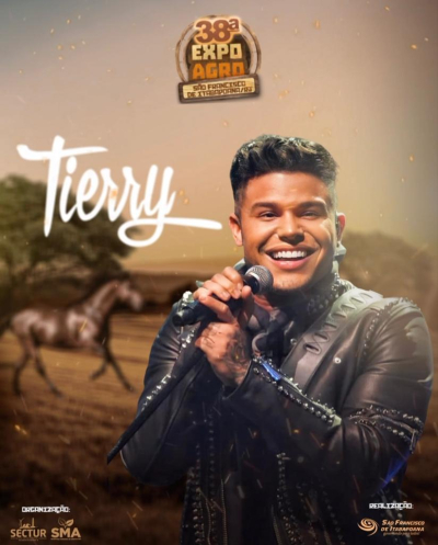 Tierry é confirmado na 38ª Exposição Agropecuária