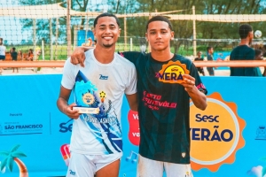 Dupla de SFI vence torneio de futevôlei na arena esportiva de Santa Clara