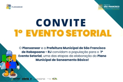 Reuniões vão debater o Plano Municipal de Saneamento Básico