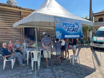 Mais de 80 atendimentos no "Pesca em Ação", em Gargaú
