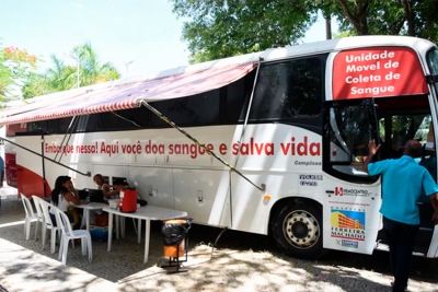 Ônibus do Hemocentro estará em São Francisco na próxima terça-feira (02)