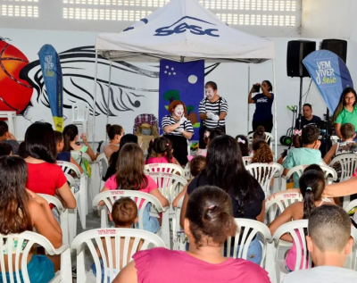 Caravana Sesc reúne cerca de 600 crianças