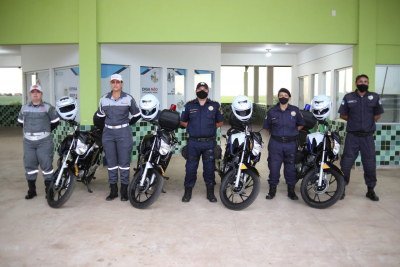 Guarda Municipal e Emtransfi recebem 4 motos 0km